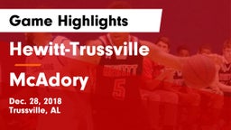 Hewitt-Trussville  vs McAdory  Game Highlights - Dec. 28, 2018