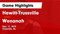 Hewitt-Trussville  vs Wenonah  Game Highlights - Dec. 17, 2019