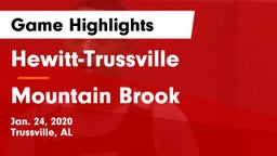 Hewitt-Trussville  vs Mountain Brook  Game Highlights - Jan. 24, 2020