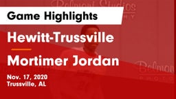 Hewitt-Trussville  vs Mortimer Jordan  Game Highlights - Nov. 17, 2020
