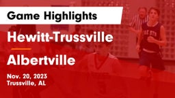 Hewitt-Trussville  vs Albertville  Game Highlights - Nov. 20, 2023
