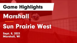 Marshall  vs Sun Prairie West  Game Highlights - Sept. 8, 2023