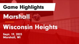 Marshall  vs Wisconsin Heights  Game Highlights - Sept. 19, 2023