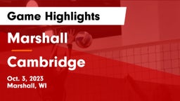 Marshall  vs Cambridge  Game Highlights - Oct. 3, 2023