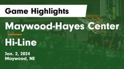 Maywood-Hayes Center vs Hi-Line Game Highlights - Jan. 2, 2024