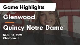 Glenwood  vs Quincy Notre Dame Game Highlights - Sept. 11, 2021