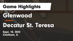 Glenwood  vs Decatur St. Teresa Game Highlights - Sept. 10, 2022
