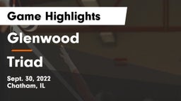 Glenwood  vs Triad Game Highlights - Sept. 30, 2022