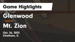 Glenwood  vs Mt. Zion  Game Highlights - Oct. 26, 2023