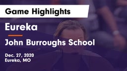 Eureka  vs John Burroughs School Game Highlights - Dec. 27, 2020