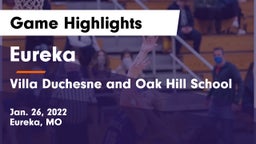 Eureka  vs Villa Duchesne and Oak Hill School Game Highlights - Jan. 26, 2022