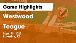 Westwood  vs Teague  Game Highlights - Sept. 29, 2023