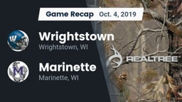 Recap: Wrightstown  vs. Marinette  2019