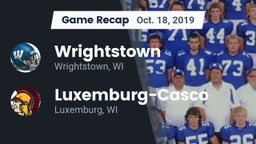 Recap: Wrightstown  vs. Luxemburg-Casco  2019
