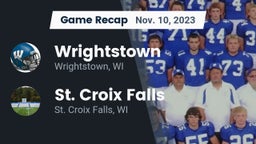 Recap: Wrightstown  vs. St. Croix Falls  2023