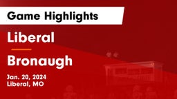 Liberal  vs Bronaugh  Game Highlights - Jan. 20, 2024