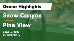 Snow Canyon  vs Pine View  Game Highlights - Sept. 3, 2020