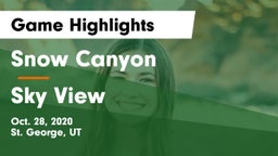 Snow Canyon  vs Sky View  Game Highlights - Oct. 28, 2020