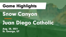 Snow Canyon  vs Juan Diego Catholic  Game Highlights - Aug. 28, 2021