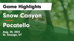 Snow Canyon  vs Pocatello  Game Highlights - Aug. 20, 2022