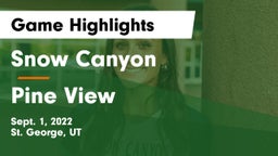 Snow Canyon  vs Pine View  Game Highlights - Sept. 1, 2022