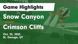 Snow Canyon  vs Crimson Cliffs  Game Highlights - Oct. 25, 2023