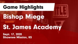 Bishop Miege  vs St. James Academy  Game Highlights - Sept. 17, 2020