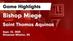 Bishop Miege  vs Saint Thomas Aquinas  Game Highlights - Sept. 22, 2020