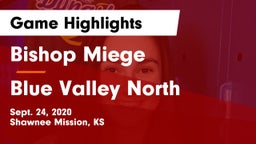 Bishop Miege  vs Blue Valley North  Game Highlights - Sept. 24, 2020