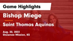 Bishop Miege  vs Saint Thomas Aquinas  Game Highlights - Aug. 30, 2022