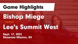 Bishop Miege  vs Lee's Summit West  Game Highlights - Sept. 17, 2022