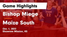 Bishop Miege  vs Maize South  Game Highlights - Oct. 1, 2022