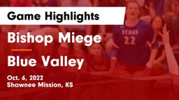 Bishop Miege  vs Blue Valley  Game Highlights - Oct. 6, 2022