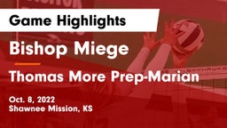 Bishop Miege  vs Thomas More Prep-Marian Game Highlights - Oct. 8, 2022