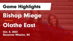 Bishop Miege  vs Olathe East  Game Highlights - Oct. 8, 2022
