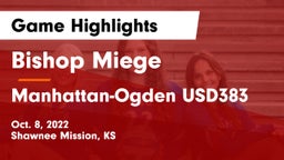 Bishop Miege  vs Manhattan-Ogden USD383 Game Highlights - Oct. 8, 2022