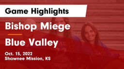 Bishop Miege  vs Blue Valley  Game Highlights - Oct. 15, 2022