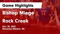Bishop Miege  vs Rock Creek  Game Highlights - Oct. 28, 2022
