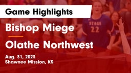 Bishop Miege  vs Olathe Northwest  Game Highlights - Aug. 31, 2023