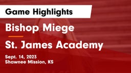 Bishop Miege  vs St. James Academy  Game Highlights - Sept. 14, 2023