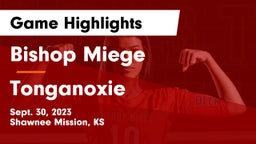 Bishop Miege  vs Tonganoxie  Game Highlights - Sept. 30, 2023