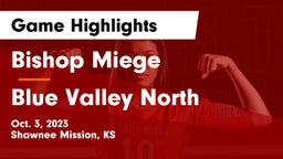 Bishop Miege  vs Blue Valley North  Game Highlights - Oct. 3, 2023