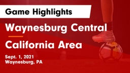 Waynesburg Central  vs California Area Game Highlights - Sept. 1, 2021