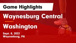 Waynesburg Central  vs Washington  Game Highlights - Sept. 8, 2022