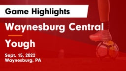 Waynesburg Central  vs Yough  Game Highlights - Sept. 15, 2022