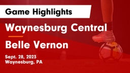 Waynesburg Central  vs Belle Vernon  Game Highlights - Sept. 28, 2023