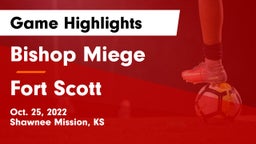 Bishop Miege  vs Fort Scott  Game Highlights - Oct. 25, 2022