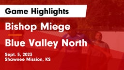 Bishop Miege  vs Blue Valley North  Game Highlights - Sept. 5, 2023