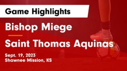 Bishop Miege  vs Saint Thomas Aquinas Game Highlights - Sept. 19, 2023