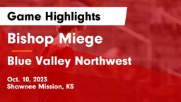 Bishop Miege  vs Blue Valley Northwest  Game Highlights - Oct. 10, 2023